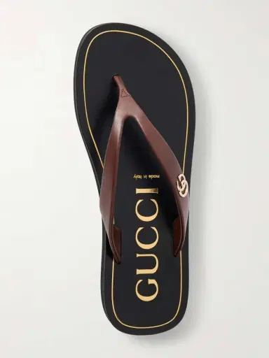 Gucci Embellished Leather Sandals | Thumbnail 6 Gucci Embellished Leather Sandals | Thumbnail 6