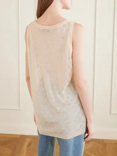 Gucci Crystal-embellished Knitted Silk Top | Thumbnail 4 Gucci Crystal-embellished Knitted Silk Top | Thumbnail 4