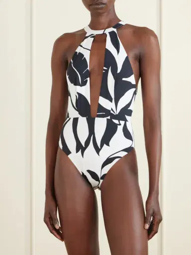 Max Mara Beachwear Printed Halterneck Swimsuit | Thumbnail 2 Max Mara Beachwear Printed Halterneck Swimsuit | Thumbnail 2