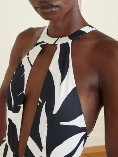 Max Mara Beachwear Printed Halterneck Swimsuit | Thumbnail 4 Max Mara Beachwear Printed Halterneck Swimsuit | Thumbnail 4