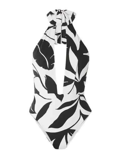 Max Mara Beachwear Printed Halterneck Swimsuit | Thumbnail 1 Max Mara Beachwear Printed Halterneck Swimsuit | Thumbnail 1