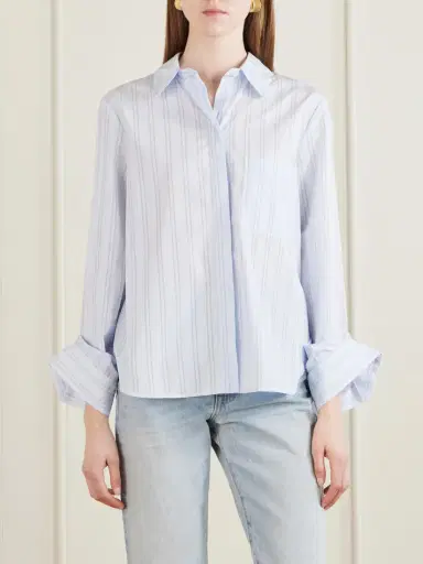 TWP Boyfriend Striped Cotton Shirt | Thumbnail 3 TWP Boyfriend Striped Cotton Shirt | Thumbnail 3