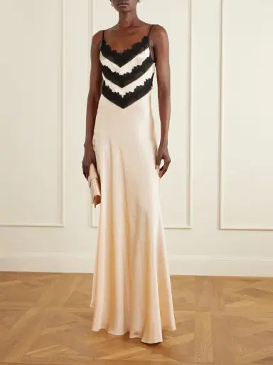Rodarte Lace-trimmed Silk Gown | Thumbnail 2 Rodarte Lace-trimmed Silk Gown | Thumbnail 2