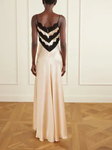 Rodarte Lace-trimmed Silk Gown | Thumbnail 3 Rodarte Lace-trimmed Silk Gown | Thumbnail 3