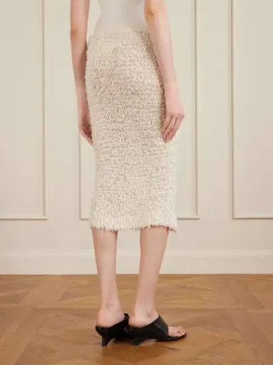 Khaite Adela Bouclé Midi Skirt | Thumbnail 4 Khaite Adela Bouclé Midi Skirt | Thumbnail 4