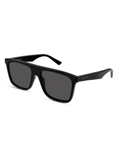 Gucci Men's Simple Fit 57MM Square Sunglasses - Black | Thumbnail 1 Gucci Men's Simple Fit 57MM Square Sunglasses - Black | Thumbnail 1