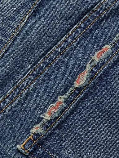 Moussy Vintage Women's Ensley Slim-Straight Low-Rise Jeans - Blue | Thumbnail 7 Moussy Vintage Women's Ensley Slim-Straight Low-Rise Jeans - Blue | Thumbnail 7