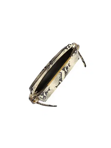 Khaite Women's Donna Snakeskin-Embossed Leather Clutch - Natural | Thumbnail 4 Khaite Women's Donna Snakeskin-Embossed Leather Clutch - Natural | Thumbnail 4