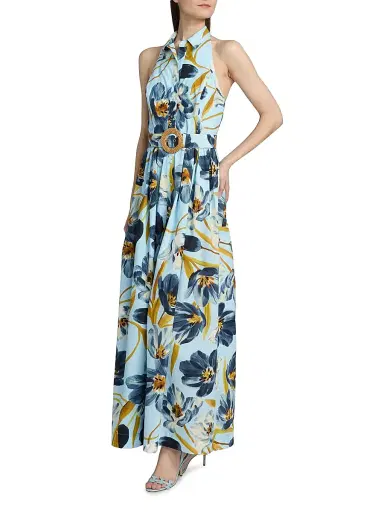 Cara Cara Women's Quentin Floral Cotton Maxi Dress | Thumbnail 4 Cara Cara Women's Quentin Floral Cotton Maxi Dress | Thumbnail 4