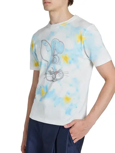 KENZO Men's Cartoon Cotton Crewneck T-Shirt - Off White - Size XXL | Thumbnail 6 KENZO Men's Cartoon Cotton Crewneck T-Shirt - Off White - Size XXL | Thumbnail 6