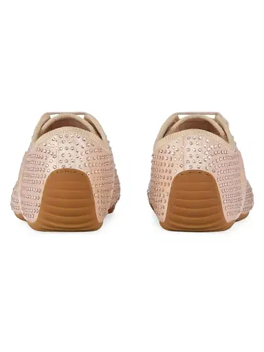 Givenchy Women's Slim Sneakers in Satin with Strass - Powder | Thumbnail 5 Givenchy Women's Slim Sneakers in Satin with Strass - Powder | Thumbnail 5
