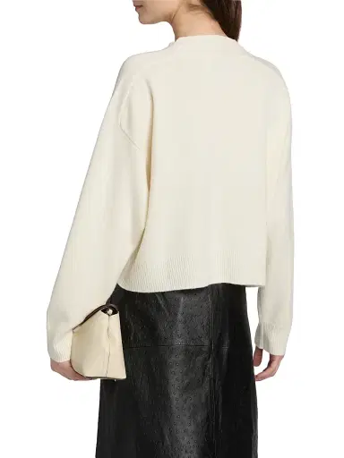 Loulou de Saison Women's Anzor V-Neck Cashmere Sweater - | Thumbnail 5 Loulou de Saison Women's Anzor V-Neck Cashmere Sweater - | Thumbnail 5