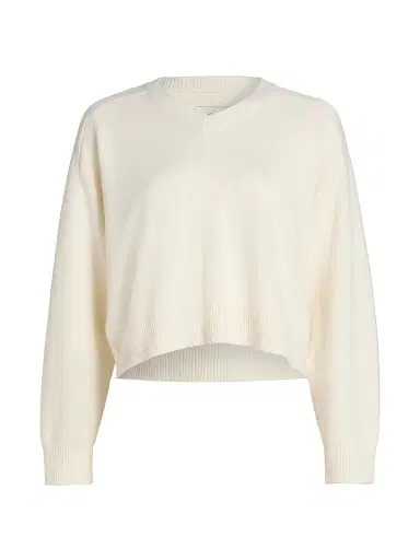 Loulou de Saison Women's Anzor V-Neck Cashmere Sweater - | Thumbnail 1 Loulou de Saison Women's Anzor V-Neck Cashmere Sweater - | Thumbnail 1