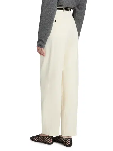 Loulou de Saison Women's Alio Pleated Tailored Pants - Ivory - Size 6 | Thumbnail 5 Loulou de Saison Women's Alio Pleated Tailored Pants - Ivory - Size 6 | Thumbnail 5