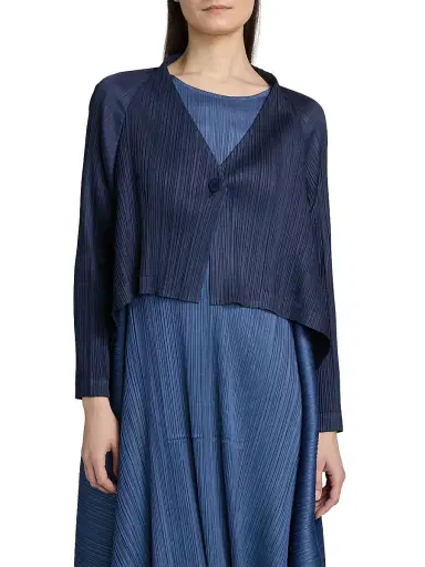 Pleats Please Issey Miyake Women's City Frame Plissé Jacket | Thumbnail 3 Pleats Please Issey Miyake Women's City Frame Plissé Jacket | Thumbnail 3
