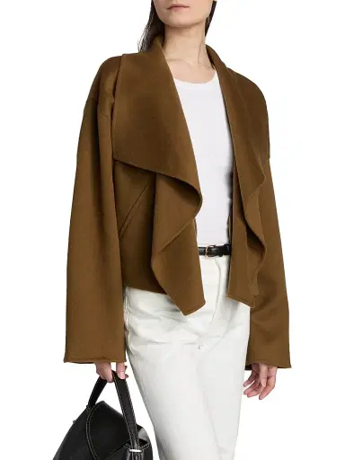 TOTEME Women's Signature Doublé Jacket - Tobacco - Size XL | Thumbnail 4 TOTEME Women's Signature Doublé Jacket - Tobacco - Size XL | Thumbnail 4