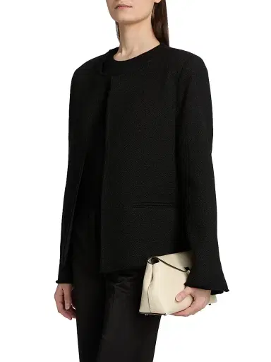 TOTEME Women's Open-Front Bouclé Blazer | Thumbnail 4 TOTEME Women's Open-Front Bouclé Blazer | Thumbnail 4