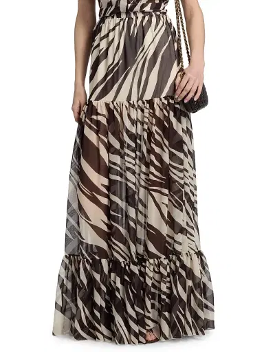 Chiara Boni La Petite Robe Women's Usmania Printed Maxi Skirt | Thumbnail 3 Chiara Boni La Petite Robe Women's Usmania Printed Maxi Skirt | Thumbnail 3