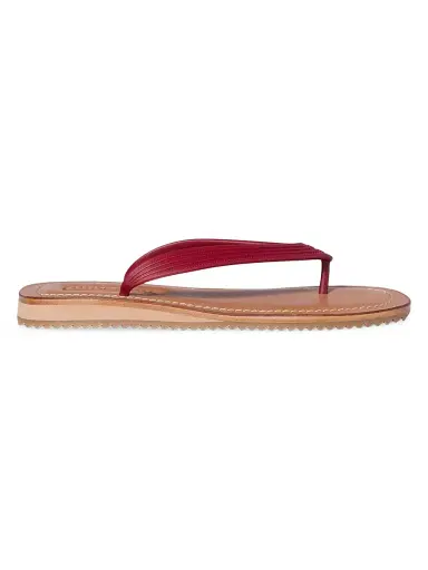 Miu Miu Women's Thong Sandals - Dark Red - Size 10 | Thumbnail 1 Miu Miu Women's Thong Sandals - Dark Red - Size 10 | Thumbnail 1