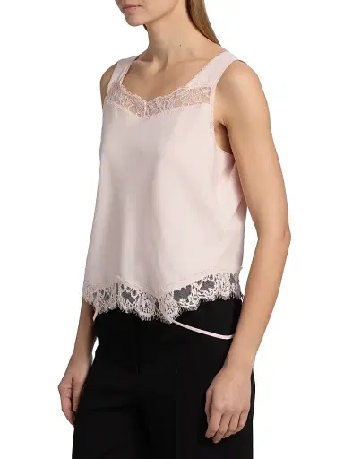 MM6 MAISON MARGIELA Women's Mirrored Lace Slip Top | Thumbnail 4 MM6 MAISON MARGIELA Women's Mirrored Lace Slip Top | Thumbnail 4