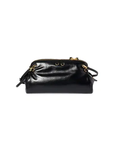 Miu Miu Women's Caprice Shiny Leather Shoulder Bag - Black | Thumbnail 3 Miu Miu Women's Caprice Shiny Leather Shoulder Bag - Black | Thumbnail 3
