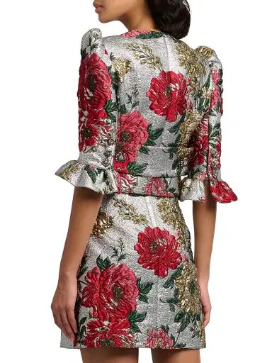 Dolce & Gabbana Women's Floral Brocade Jacket - Jacquard | Thumbnail 5 Dolce & Gabbana Women's Floral Brocade Jacket - Jacquard | Thumbnail 5
