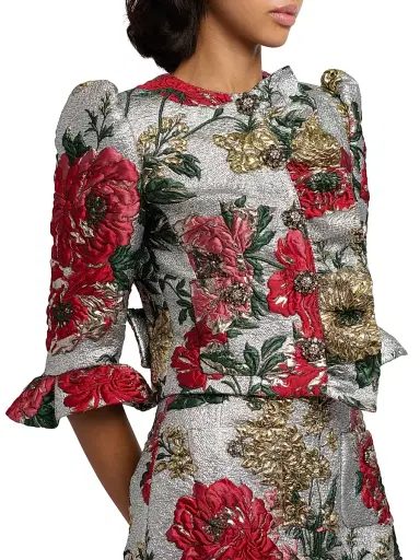 Dolce & Gabbana Women's Floral Brocade Jacket - Jacquard | Thumbnail 6 Dolce & Gabbana Women's Floral Brocade Jacket - Jacquard | Thumbnail 6