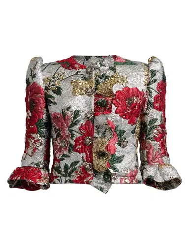 Dolce & Gabbana Women's Floral Brocade Jacket - Jacquard | Thumbnail 1 Dolce & Gabbana Women's Floral Brocade Jacket - Jacquard | Thumbnail 1