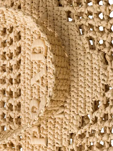 Prada Women's Crochet Tote Bag - Beige Khaki | Thumbnail 8 Prada Women's Crochet Tote Bag - Beige Khaki | Thumbnail 8