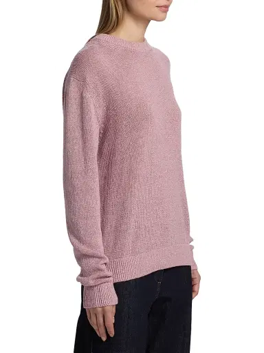 Jil Sander Women's Hemp-Silk Crewneck Sweater - Twilight - Size 10 | Thumbnail 4 Jil Sander Women's Hemp-Silk Crewneck Sweater - Twilight - Size 10 | Thumbnail 4