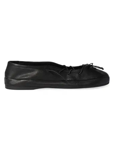 Miu Miu Women's Nappa Leather Ballerinas - Black - Size 5.5 | Thumbnail 1 Miu Miu Women's Nappa Leather Ballerinas - Black - Size 5.5 | Thumbnail 1