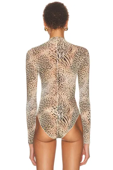SKIMS Milky Sheer Mock Neck Long Sleeve Bodysuit | Thumbnail 4 SKIMS Milky Sheer Mock Neck Long Sleeve Bodysuit | Thumbnail 4