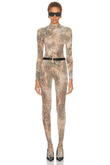 SKIMS Milky Sheer Mock Neck Long Sleeve Bodysuit | Thumbnail 5 SKIMS Milky Sheer Mock Neck Long Sleeve Bodysuit | Thumbnail 5