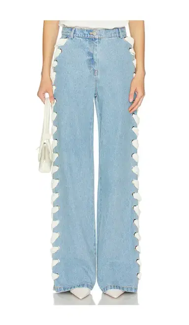 AKNVAS Lyd Laced Denim Trouser | Thumbnail 1 AKNVAS Lyd Laced Denim Trouser | Thumbnail 1