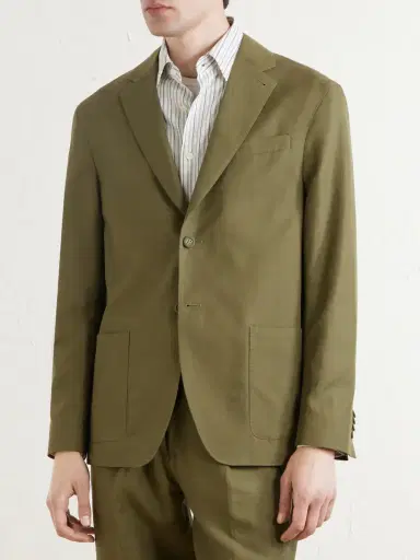OFFICINE GÉNÉRALE Michel Lyocell, Linen and Cotton-Blend Jacket - Men | Thumbnail 3 OFFICINE GÉNÉRALE Michel Lyocell, Linen and Cotton-Blend Jacket - Men | Thumbnail 3
