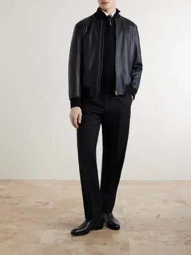 Canali Cotton Half-Zip Sweater - Men | Thumbnail 2 Canali Cotton Half-Zip Sweater - Men | Thumbnail 2