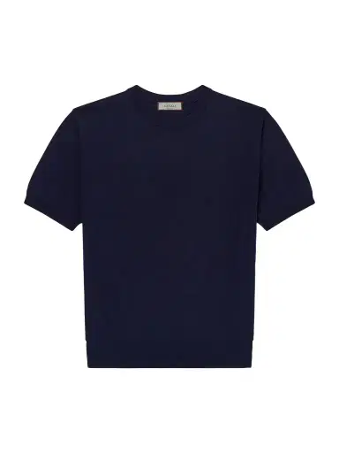 Canali Knitted Cotton T-Shirt - Men | Thumbnail 1 Canali Knitted Cotton T-Shirt - Men | Thumbnail 1