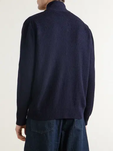 PIACENZA 1733 Knitted Silk and Linen-Blend Zip-Up Cardigan - Men | Thumbnail 4 PIACENZA 1733 Knitted Silk and Linen-Blend Zip-Up Cardigan - Men | Thumbnail 4