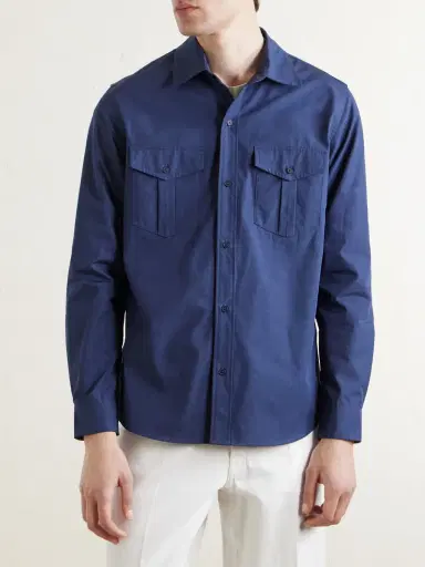 A.P.C. Warren Cotton-Poplin Shirt - Men | Thumbnail 3 A.P.C. Warren Cotton-Poplin Shirt - Men | Thumbnail 3