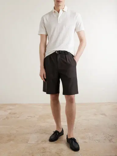 Canali Linen Polo Shirt - Men | Thumbnail 2 Canali Linen Polo Shirt - Men | Thumbnail 2