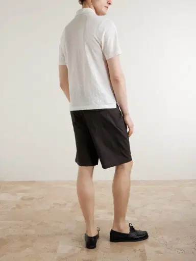 Canali Linen Polo Shirt - Men | Thumbnail 4 Canali Linen Polo Shirt - Men | Thumbnail 4