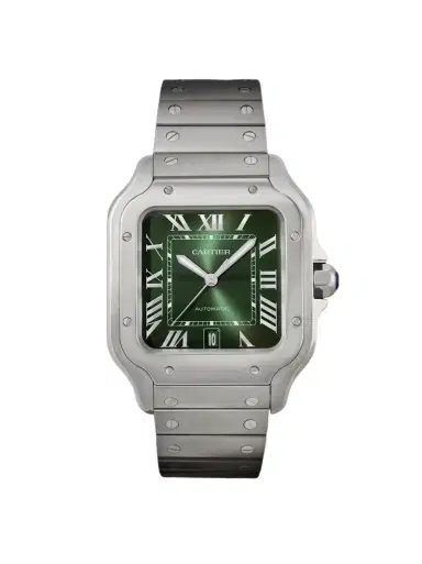 Cartier Santos de Automatic Interchangeable Stainless Steel Watch, Ref. WSSA0062 - Men | Thumbnail 1 Cartier Santos de Automatic Interchangeable Stainless Steel Watch, Ref. WSSA0062 - Men | Thumbnail 1