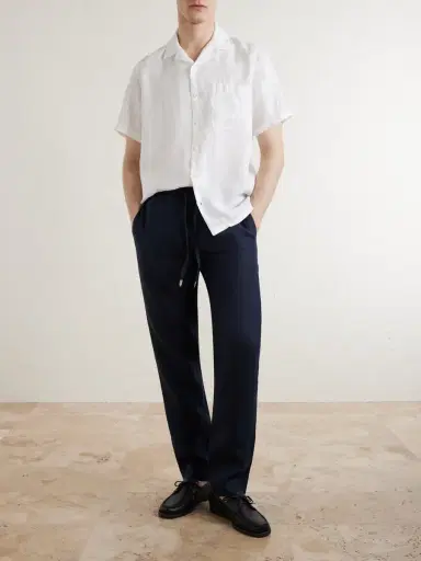 Canali Straight-Leg Linen Trousers - Men | Thumbnail 2 Canali Straight-Leg Linen Trousers - Men | Thumbnail 2