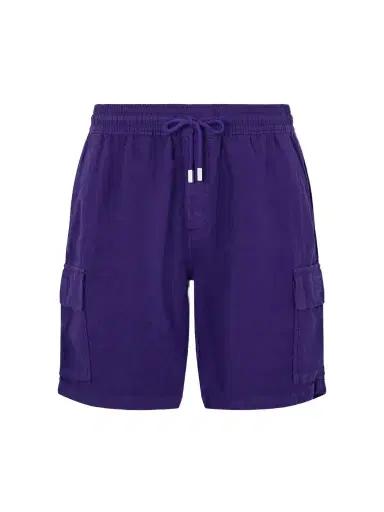 Vilebrequin Straight-Leg Linen Drawstring Cargo Shorts - Men | Thumbnail 1 Vilebrequin Straight-Leg Linen Drawstring Cargo Shorts - Men | Thumbnail 1