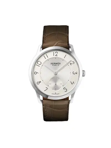 Hermès Timepieces Slim d'Hermès Acier Automatic Stainless Steel Watch, Ref. W045266WW00 - Men | Thumbnail 1 Hermès Timepieces Slim d'Hermès Acier Automatic Stainless Steel Watch, Ref. W045266WW00 - Men | Thumbnail 1