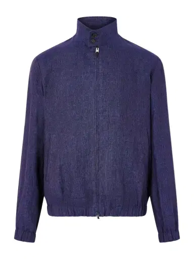Canali Linen Bomber Jacket - Men | Thumbnail 1 Canali Linen Bomber Jacket - Men | Thumbnail 1
