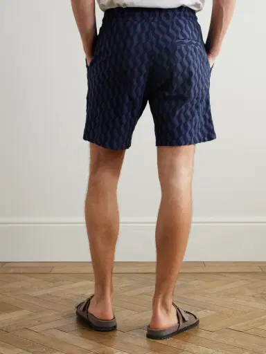 Frescobol Carioca Augusto Cotton-Blend Terry Drawstring Shorts - Men | Thumbnail 4 Frescobol Carioca Augusto Cotton-Blend Terry Drawstring Shorts - Men | Thumbnail 4