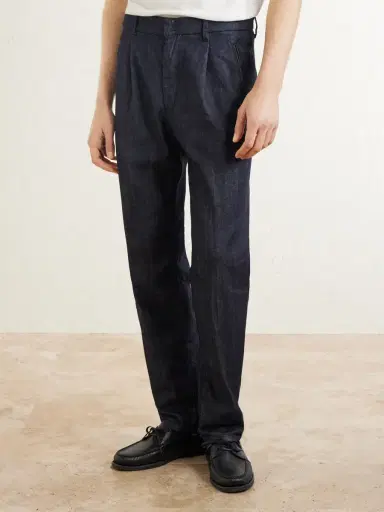 Slowear Straight-Leg Pleated Jeans - Men | Thumbnail 3 Slowear Straight-Leg Pleated Jeans - Men | Thumbnail 3