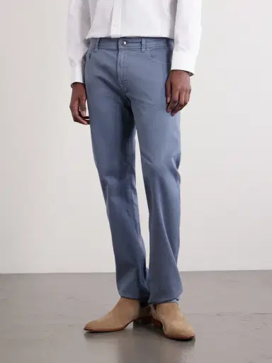 Canali Straight-Leg Garment-Dyed Stretch Jeans - Men | Thumbnail 3 Canali Straight-Leg Garment-Dyed Stretch Jeans - Men | Thumbnail 3