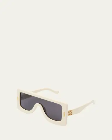 Loewe Anagram Acetate & Metal Shield Sunglasses | Thumbnail 2 Loewe Anagram Acetate & Metal Shield Sunglasses | Thumbnail 2